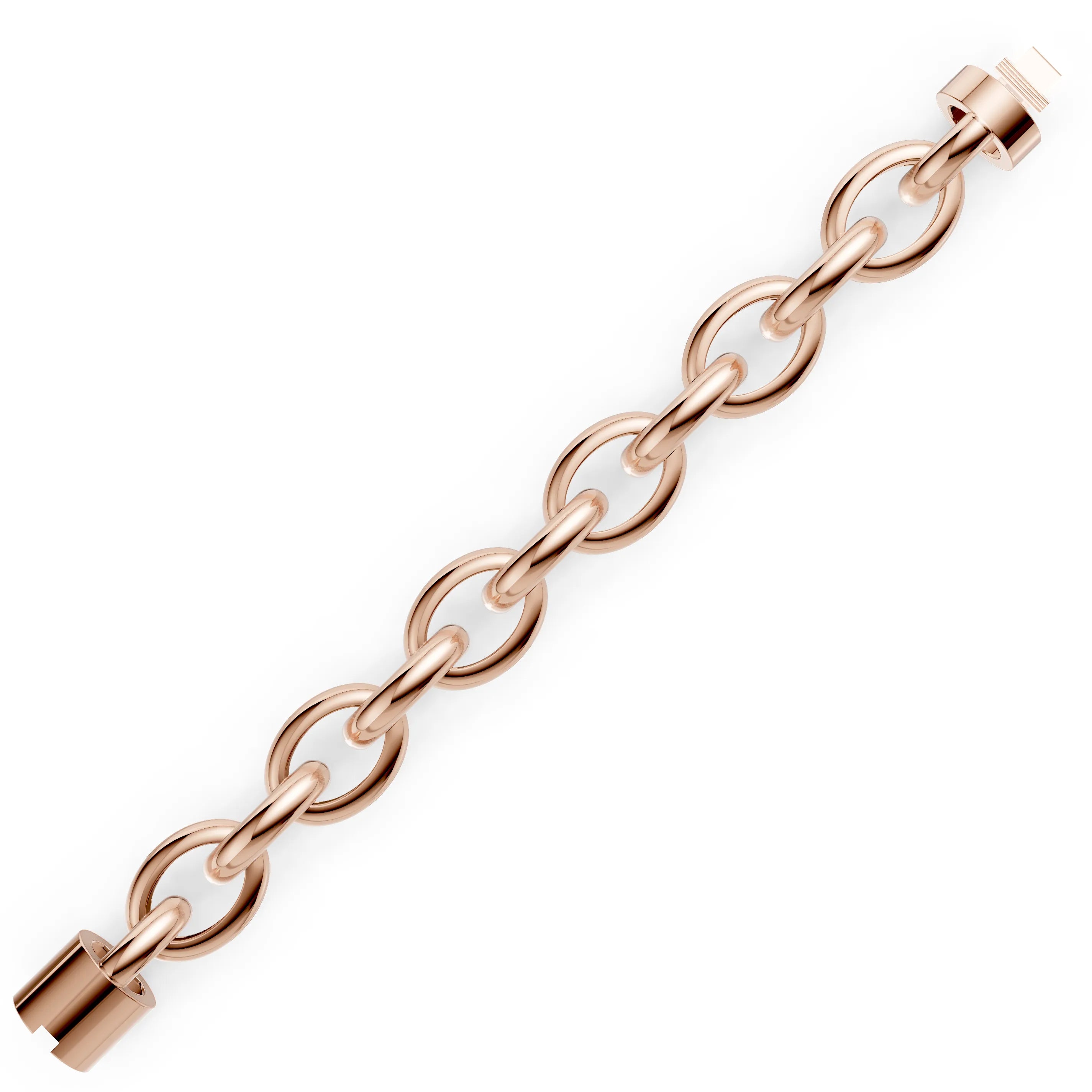 Pargold Solid Gold Elegant Interwoven Gold Bracelet -Rose_Static_Rose