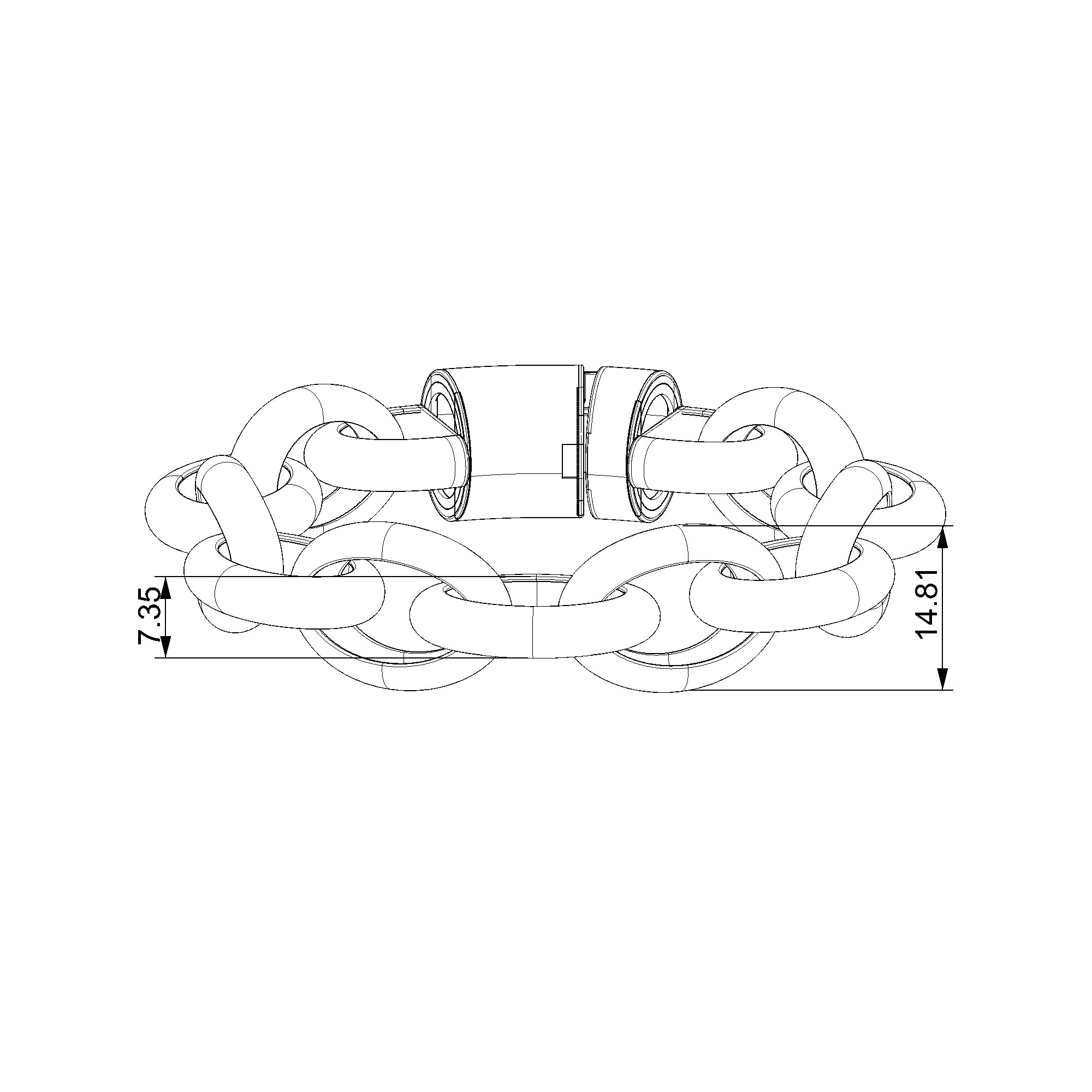 Pargold Solid Gold Elegant Interwoven Gold Bracelet-Static