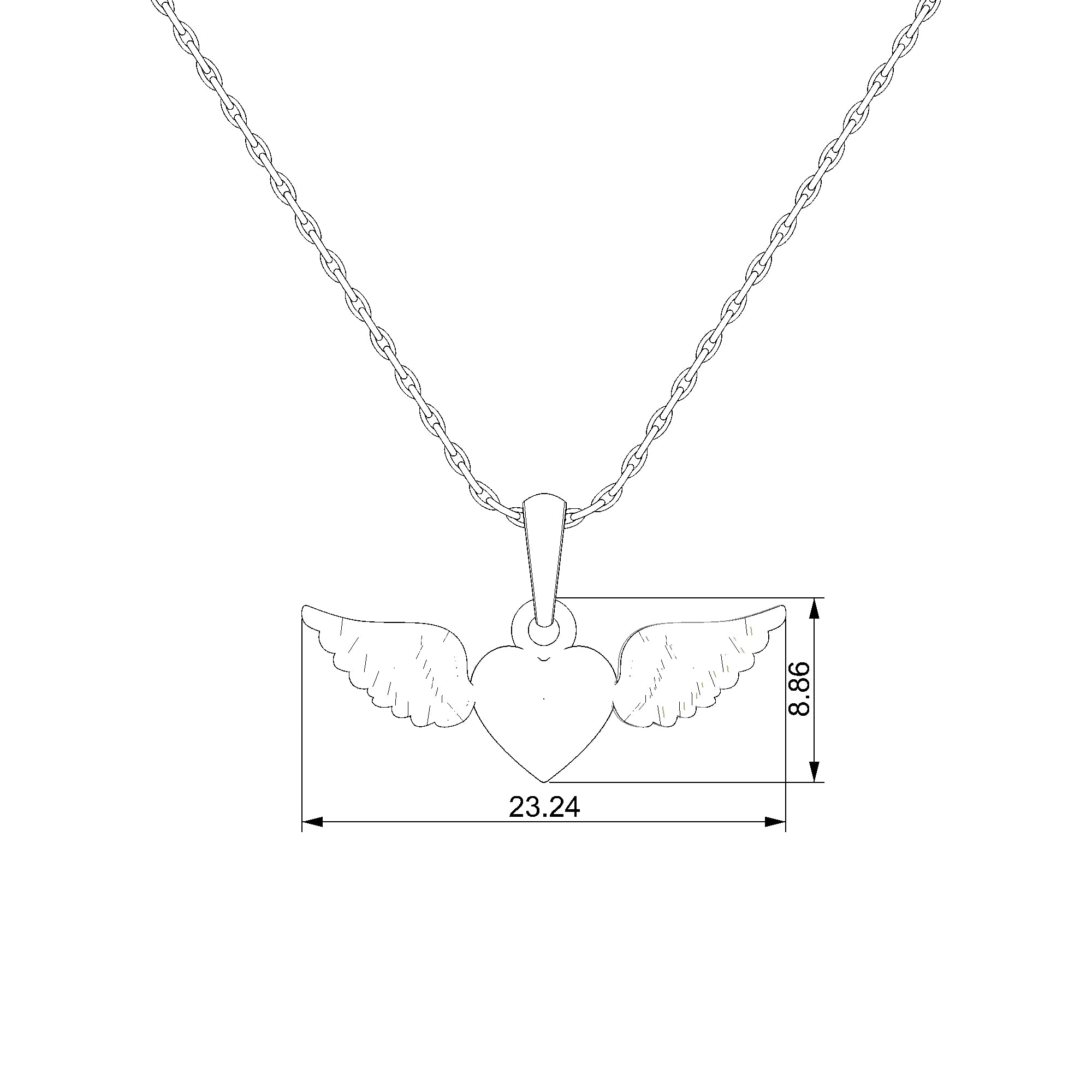 Pargold Solid Gold Aviary Heart Pendant: The Epitome of Affectionate Elegance-Static