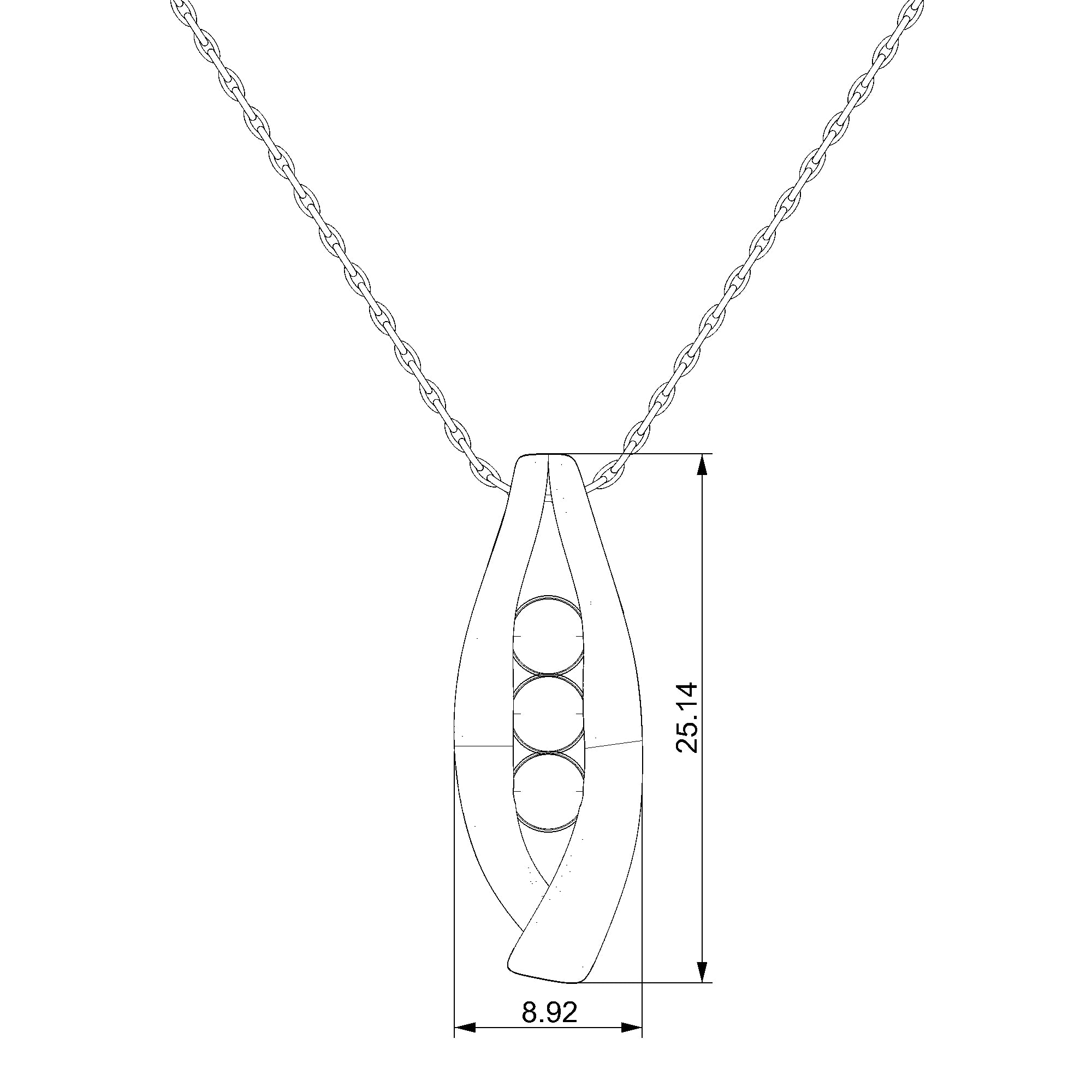 Pargold Solid Gold Elegant Symphony Radiant Gemstone Necklace-Static