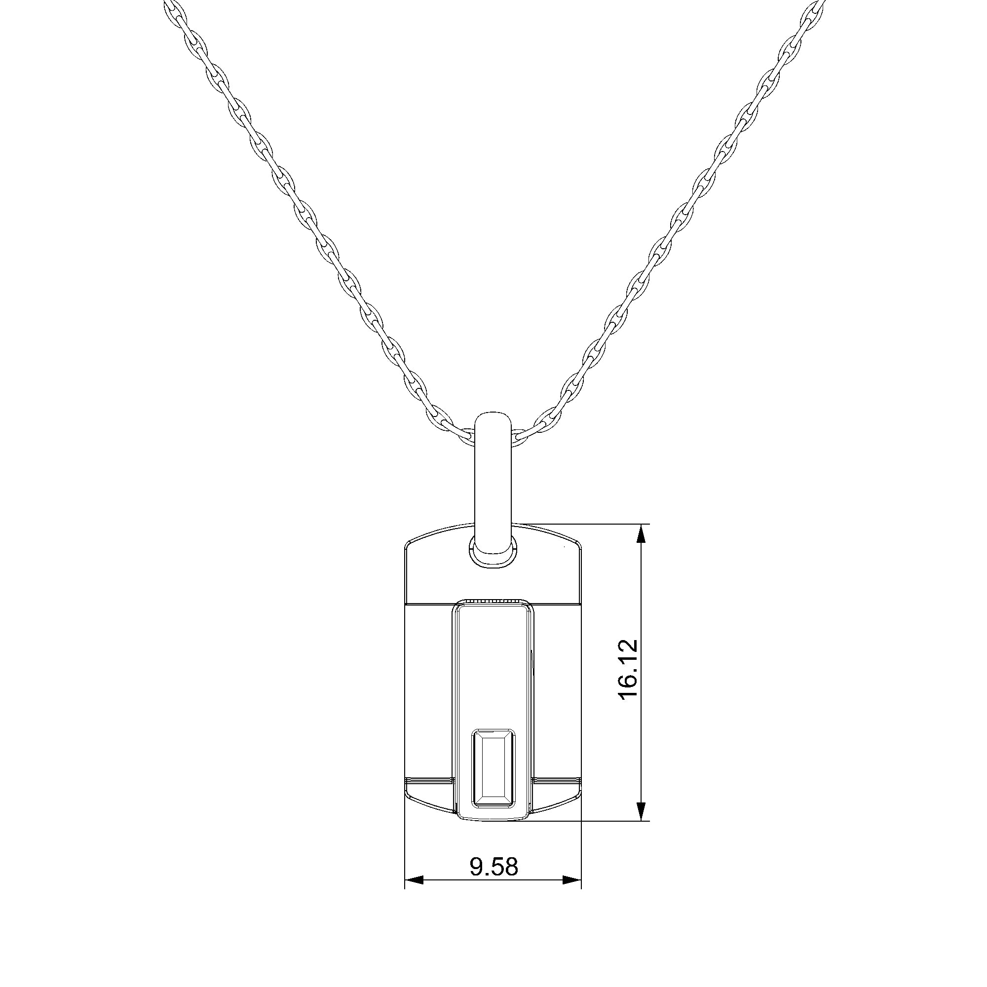 Pargold Solid Gold Illuminating Luxe Pendant-Static