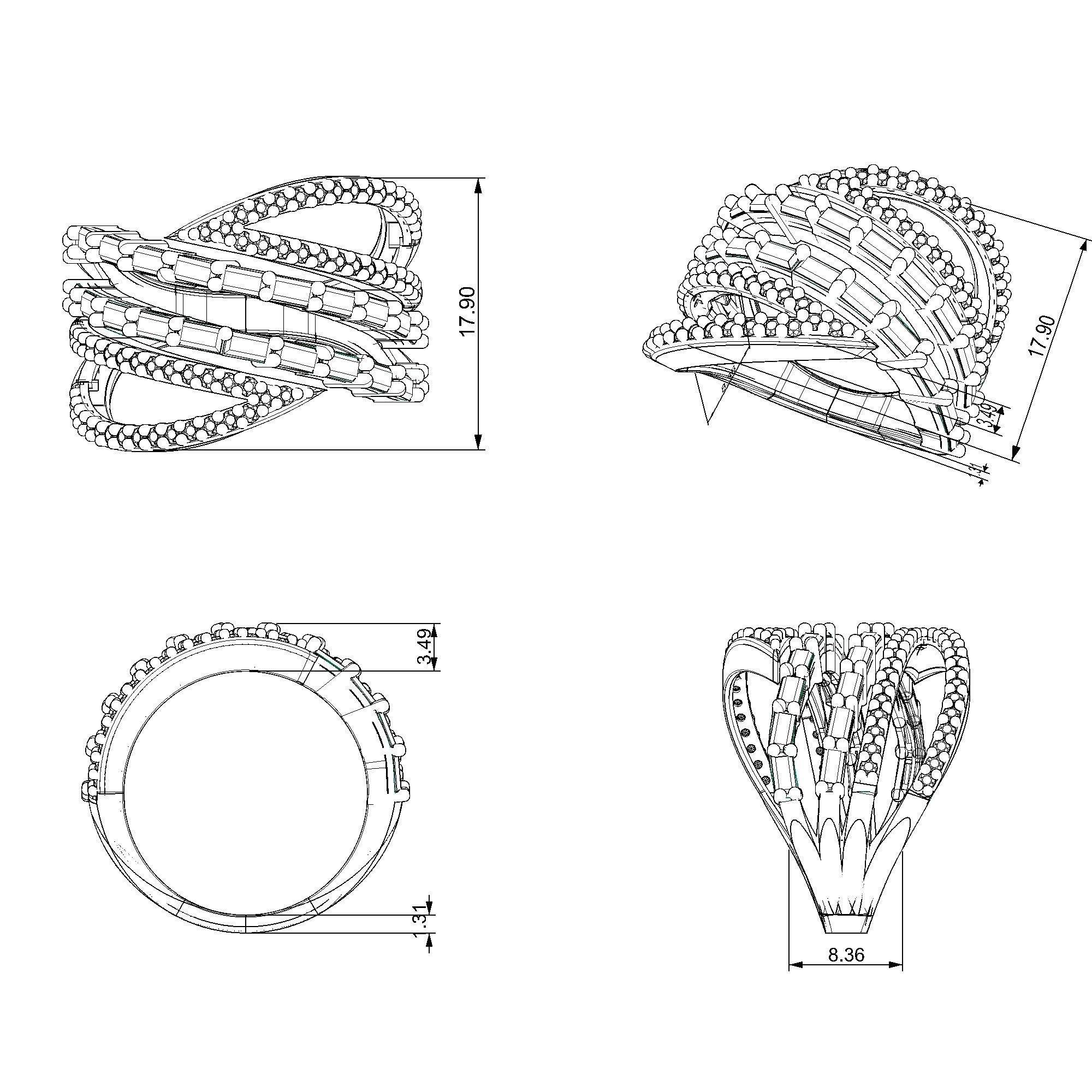 Pargold Solid Gold Metropolitan Allure Gemstone Ring-Static