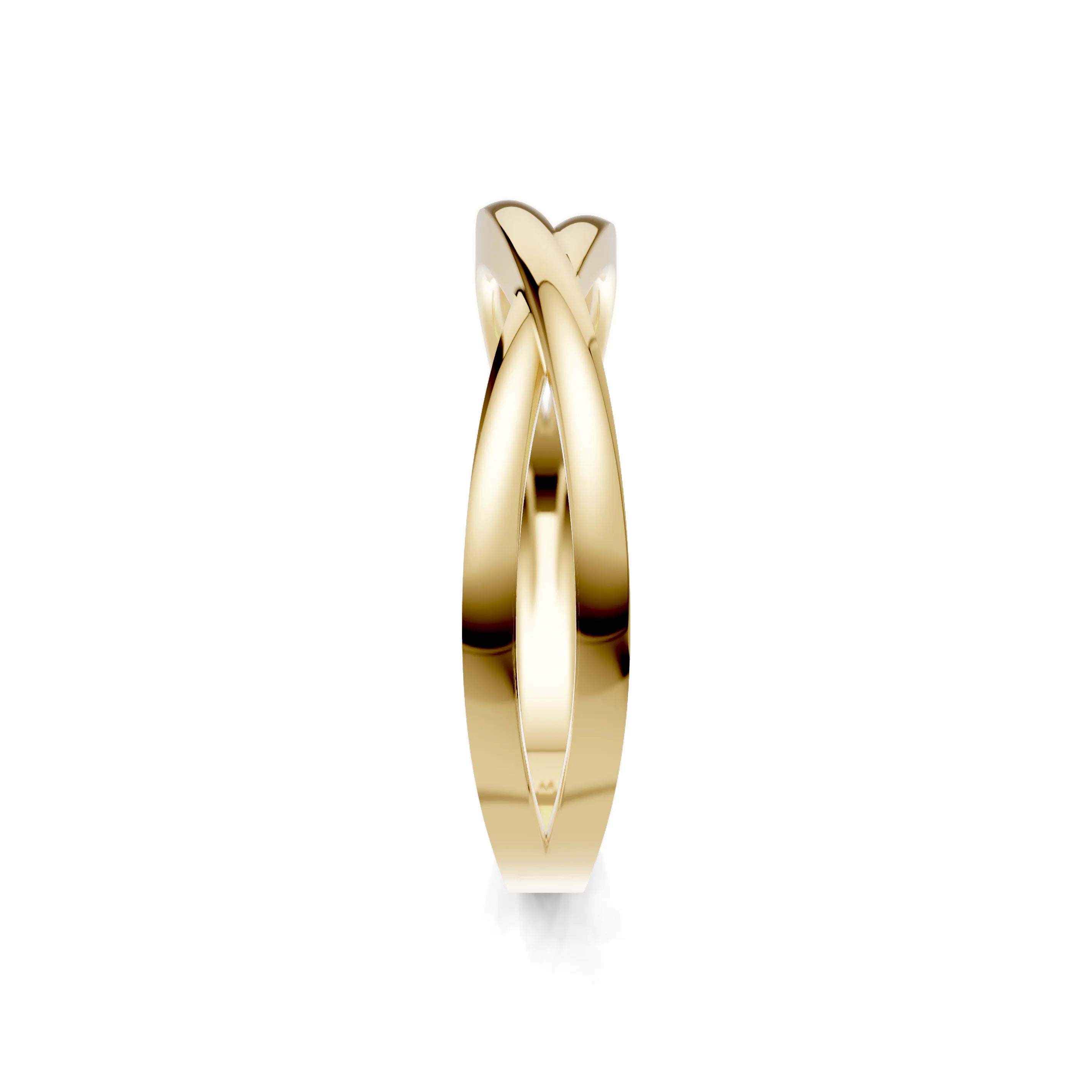 Pargold Solid Gold Golden Infinity Twirl Band -Gold_Static_Gold