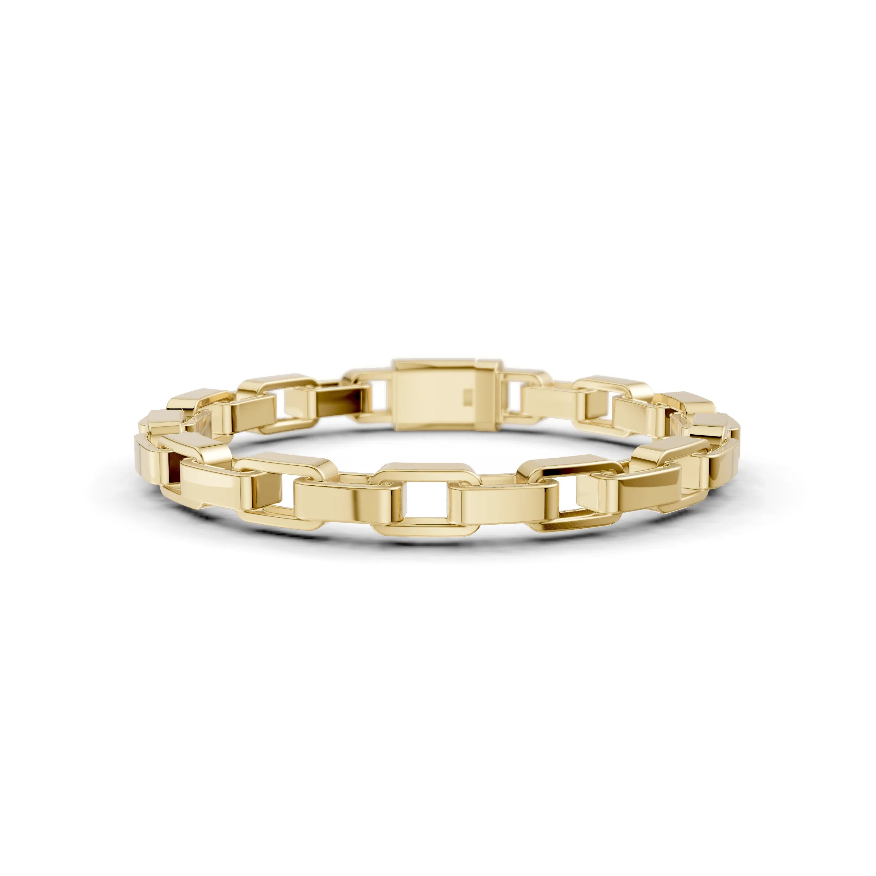 Pargold Solid Gold Golden Elegance Link Bracelet -Gold_Static_Gold