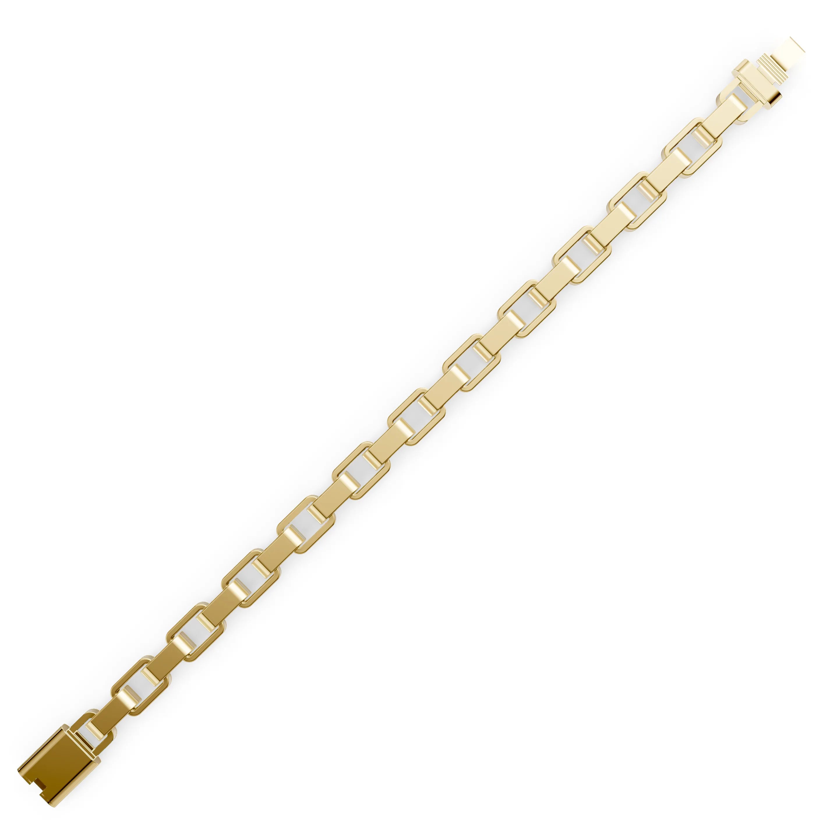 Pargold Solid Gold Golden Elegance Link Bracelet -Gold_Static_Gold
