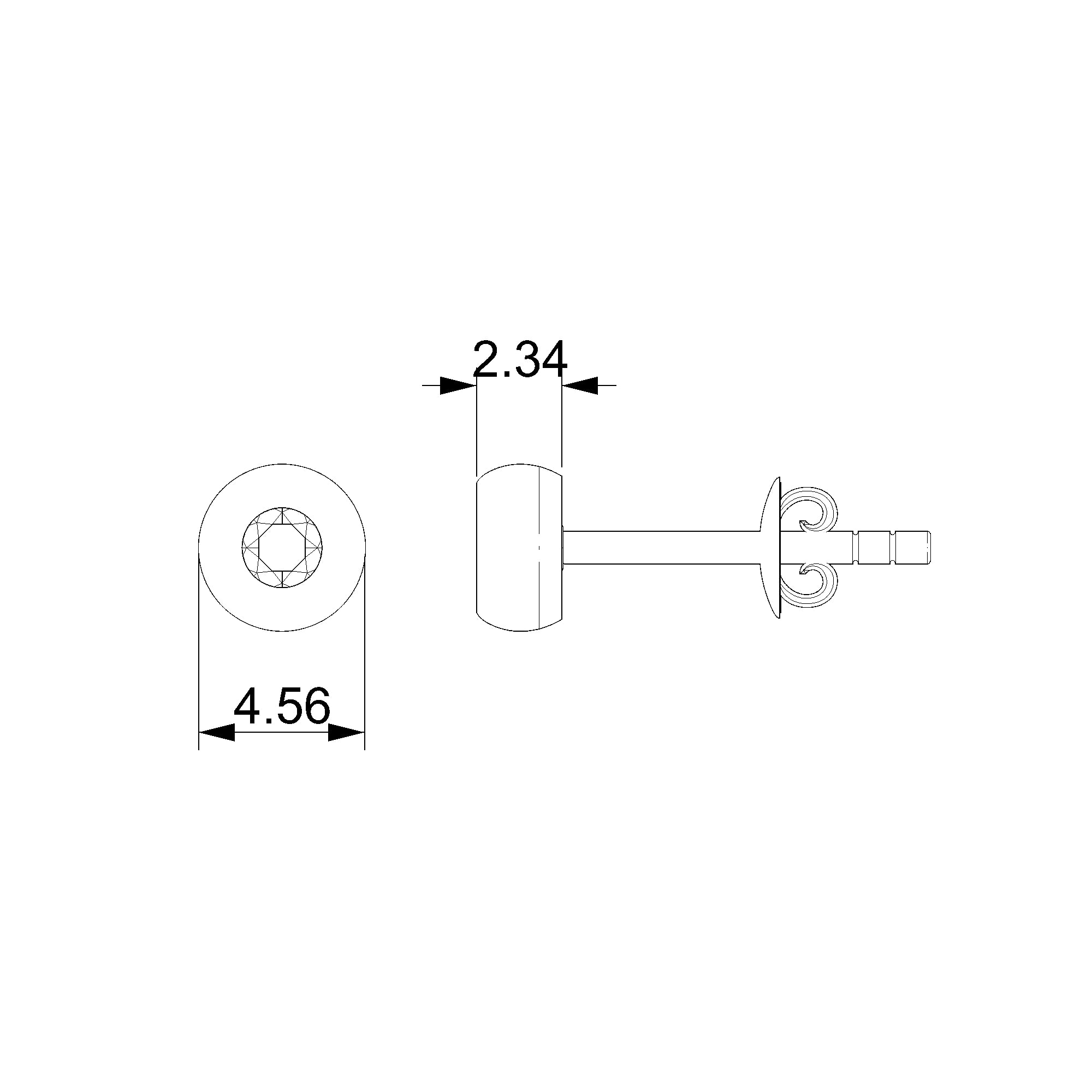 Pargold Solid Gold Elegance in Gold: Luxe Stud Earrings - Medium-Static