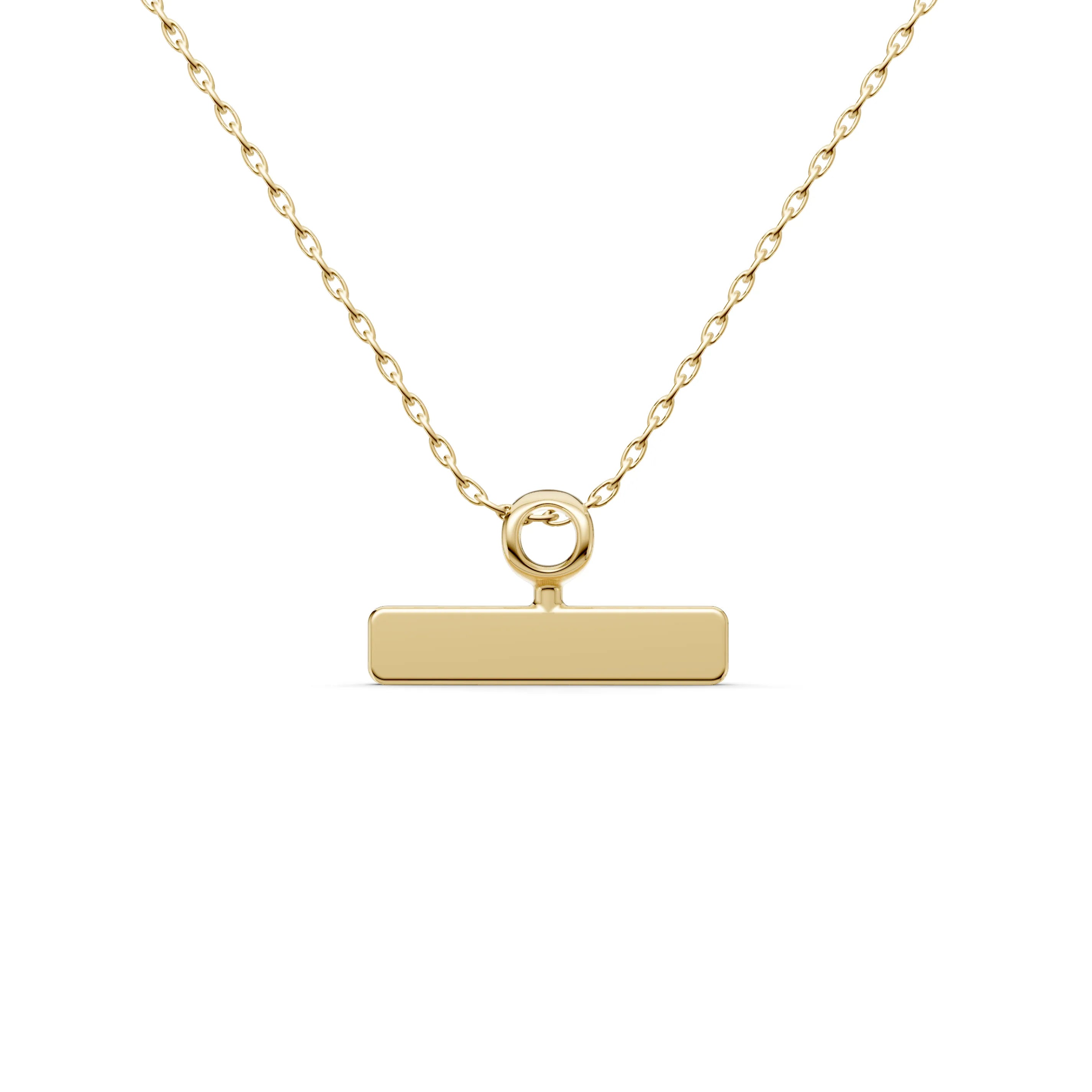 Pargold Solid Gold Timeless Elegance Bar Pendant -Gold_Static_Gold