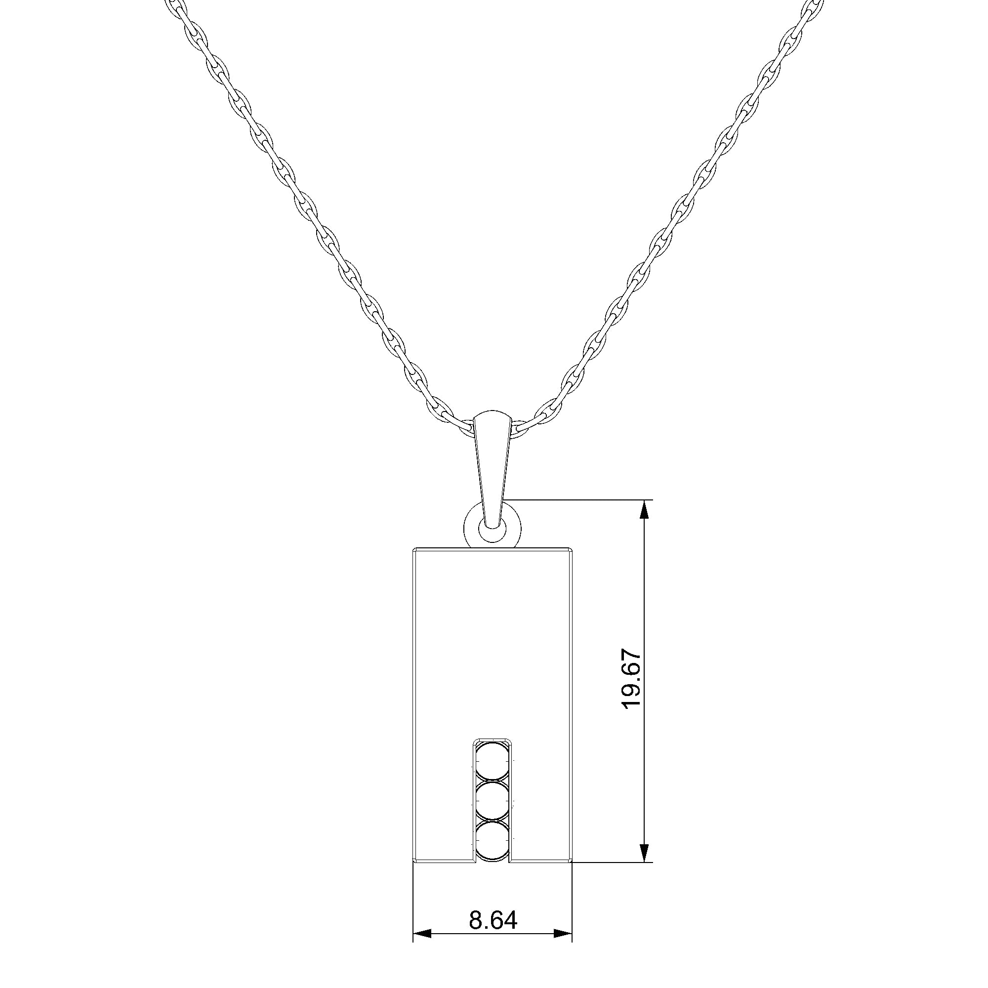 Pargold Solid Gold Illuminating Elegance Pendant-Static