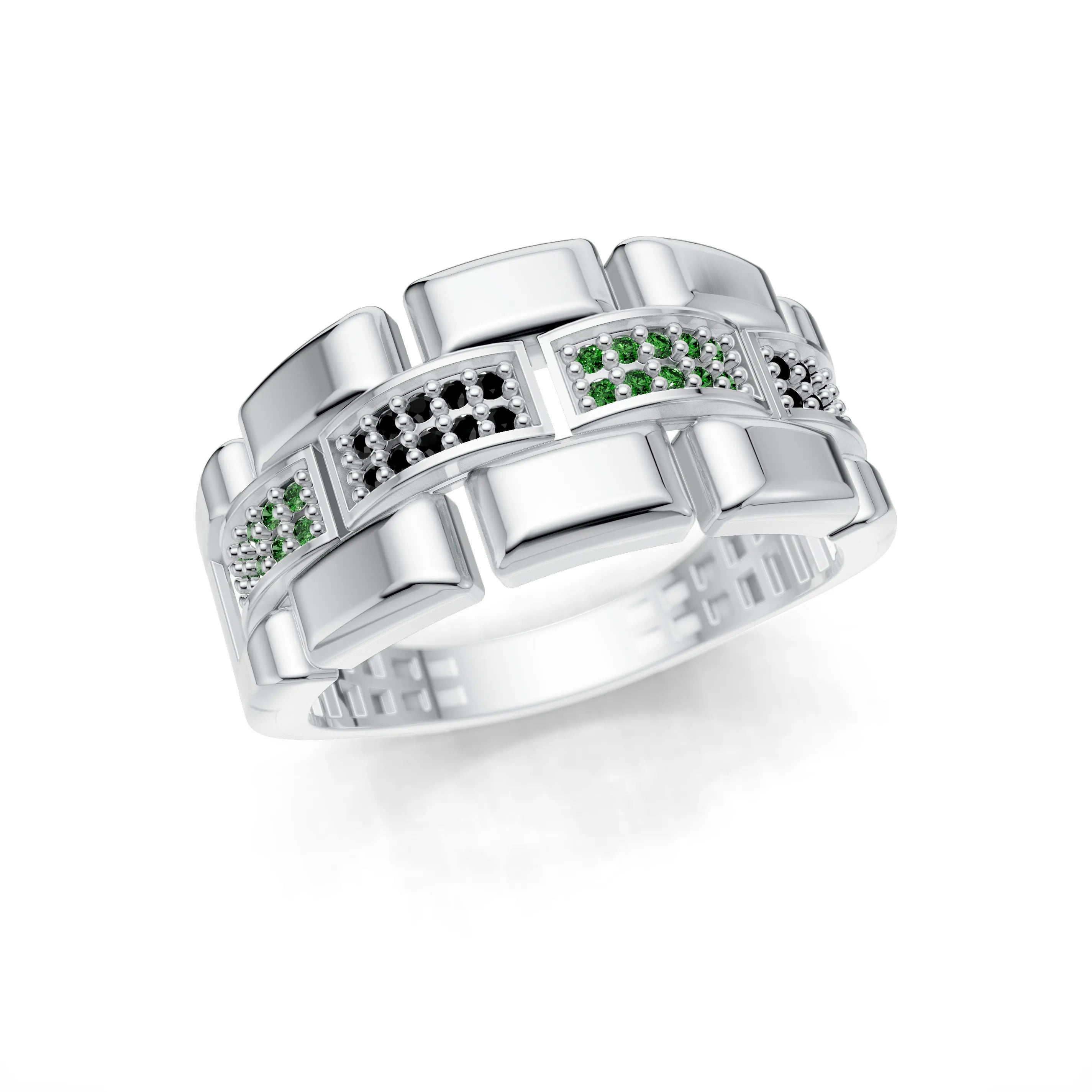 Silver_Emerald_Black